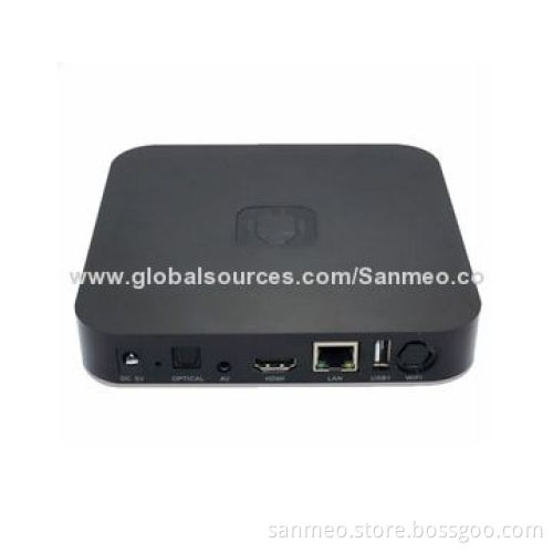 Android 4.0 Dual-core TV Box, 512-1GB RAM/4-32GB ROM/Wi-Fi/HDMI + OTG + TF Supports Virtual Keyboard